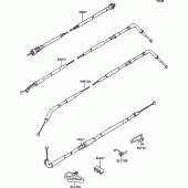 Схема узла: Cable для Kawasaki ZX1100 ZZ-R1100