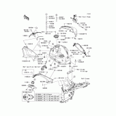 Схема узла: Топливный бак(1/2) для Kawasaki ZR800 Z800