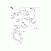 Схема вузла: Front brake(f18/f19) для Kawasaki EX250 Ninja 250