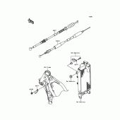 Схема вузла: Троси для Kawasaki KX85 KX85-II