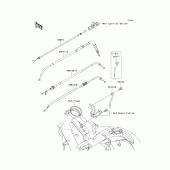 Схема вузла: Троси для Kawasaki ER650 ER-6N ABS