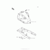 Схема вузла: Інформаційні наклейки для Kawasaki ZR800 Z800