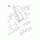 Схема вузла: Frame fitting для Kawasaki KX125