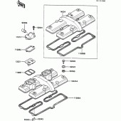 Схема узла: Клапанная крышка для Kawasaki ZX600 GPX600R