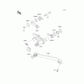 Схема вузла: Перемикач передач для Kawasaki KLX300R