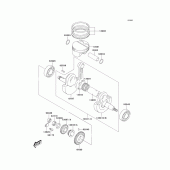 Схема вузла: Crankshaft/piston(s) для Kawasaki KLX400 KLX400SR