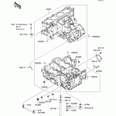 Схема вузла: Картер двигуна для Kawasaki ZG1400 1400GTR ABS
