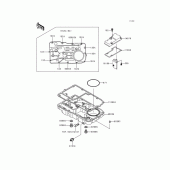 Схема вузла: Масляний піддон для Kawasaki ZG1200 Voyager XII