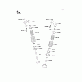 Схема узла: Клапан(ы) для Kawasaki EX250 Ninja 250