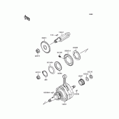 Схема вузла: Колінчастий вал для Kawasaki BN125 Eliminator