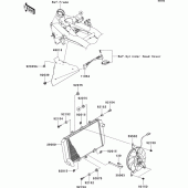Схема узла: Радиатор для Kawasaki ZR800 Z800 ABS