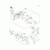 Схема вузла: Taillight(s) для Kawasaki EX250 GPX250R