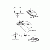 Схема вузла: Decals(Black) для Kawasaki EX650 Ninja 650 ABS