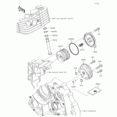 Схема узла: Масляный насос для Kawasaki KLX140 KLX140L
