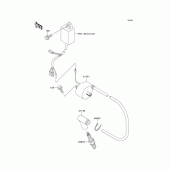 Схема узла: Система зажигания для Kawasaki KX500