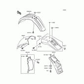 Схема вузла: Крило для Kawasaki KLX250 D-Tracker