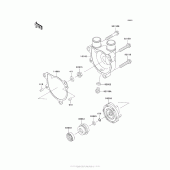 Схема узла: Водяной насос для Kawasaki KL650 KLR650