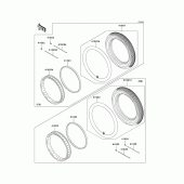 Схема узла: Шины для Kawasaki BR125 Bajaj Wind