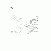 Схема узла: Сиденье для Kawasaki KX450 KX450F