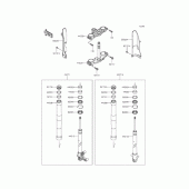 Схема вузла: Передня вилка для Kawasaki KLX125 D-Tracker