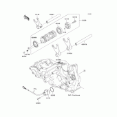 Схема вузла: Gear change drum/shift fork(s) для Kawasaki ZX1000 Ninja ZX-10R
