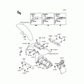 Схема вузла: Крило для Kawasaki BN125 Eliminator