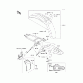 Схема вузла: Крило для Kawasaki KX250/ KX252 KX250F