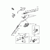 Схема узла: Руль для Kawasaki KLE250 Versys-X 250 ABS