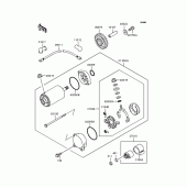Схема узла: Стартер электрический & Привод стартера для Kawasaki ZR1100 Zephyr 1100