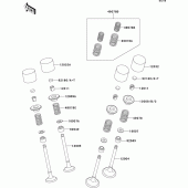 Схема узла: Valve(1/2) для Kawasaki ZX600 ZZ-R600