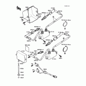 Схема вузла: Ignition coil(1/2) для Kawasaki VN1500 Vulcan 88