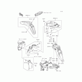 Схема вузла: Крило для Kawasaki KLX250 D-Tracker X