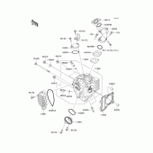 Схема вузла: Головка циліндра для Kawasaki KLX110 KLX110L