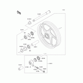Схема вузла: Front wheel для Kawasaki ZG1000 Concours