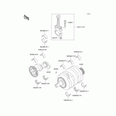 Схема узла: Коленчатый вал для Kawasaki EX250 Ninja 250