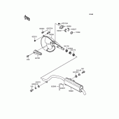 Схема вузла: Вихлопна система для Kawasaki KMX50 KSR-I