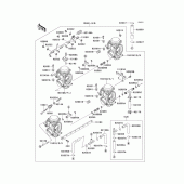 Схема вузла: Карбюратор(1/2) для Kawasaki ZX600 Ninja ZX-6