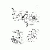 Схема вузла: Радіатор для Kawasaki ER250 Z250 ABS