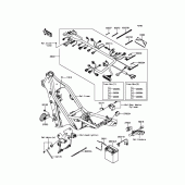 Схема вузла: Електроустаткування для Kawasaki KLX250 KLX250