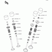 Схема вузла: Клапан(и) для Kawasaki ZX600 Ninja ZX-6R
