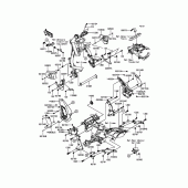 Схема вузла: Кріплення двигуна для Kawasaki EN650 Vulcan S