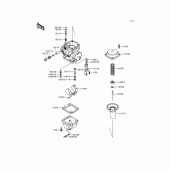Схема вузла: Комплектуючі карбюратора для Kawasaki KZ1000 Police