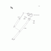 Схема узла: Stand(s) для Kawasaki KLX450 KLX450R