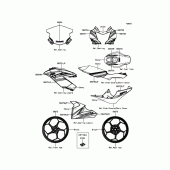 Схема вузла: Decals(Green) для Kawasaki BX250 NINJA 250SL