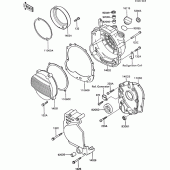 Схема вузла: Engine cover(s) для Kawasaki ZX600 GPX600R