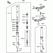 Схема вузла: Передня вилка(zg1000-a9) для Kawasaki ZG1000 1000GTR