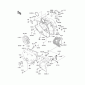 Схема вузла: Кришка двигуна для Kawasaki BJ250 250TR