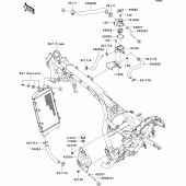 Схема вузла: Охолодження для Kawasaki VN1700 Vulcan 1700 Voyager Custom ABS
