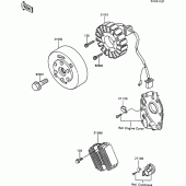 Схема вузла: Генератор для Kawasaki ZX600 GPX600R