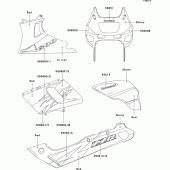 Схема вузла: Decals(ebony/red)(zx600-e2) для Kawasaki ZX600 ZZ-R600